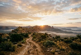 Sunrise over the long trail