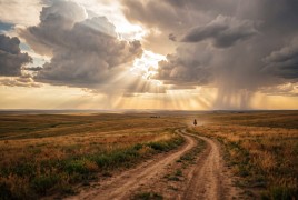 Storm over the prairie