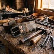 Leather and iron