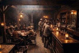 The Saloon after dark